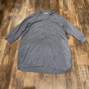 Cobblestone Chic Slate Tunic Top ✨Made in Italy✨